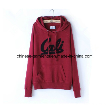 Fleece Wear Leisure Apparel for Women, Letter Printing Hoodie